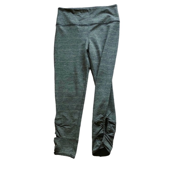 Free People Movement Green Heather Yoga Leggings Size Large - Picture 3 of 12